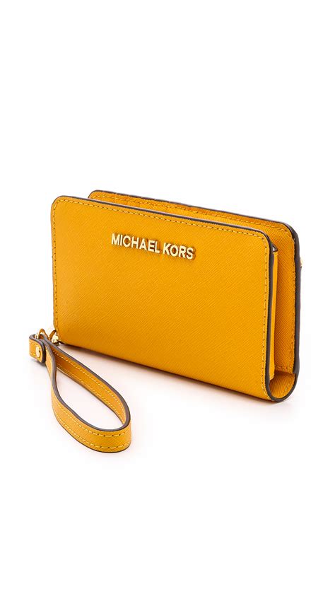 michael kors cornflower wallet|michael kors yellow wallets.